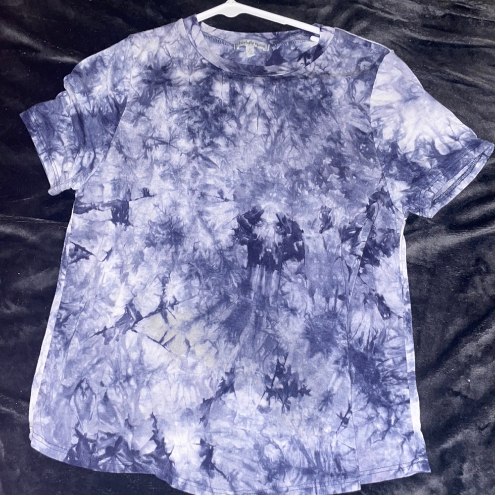 Blue tie-dye shirt